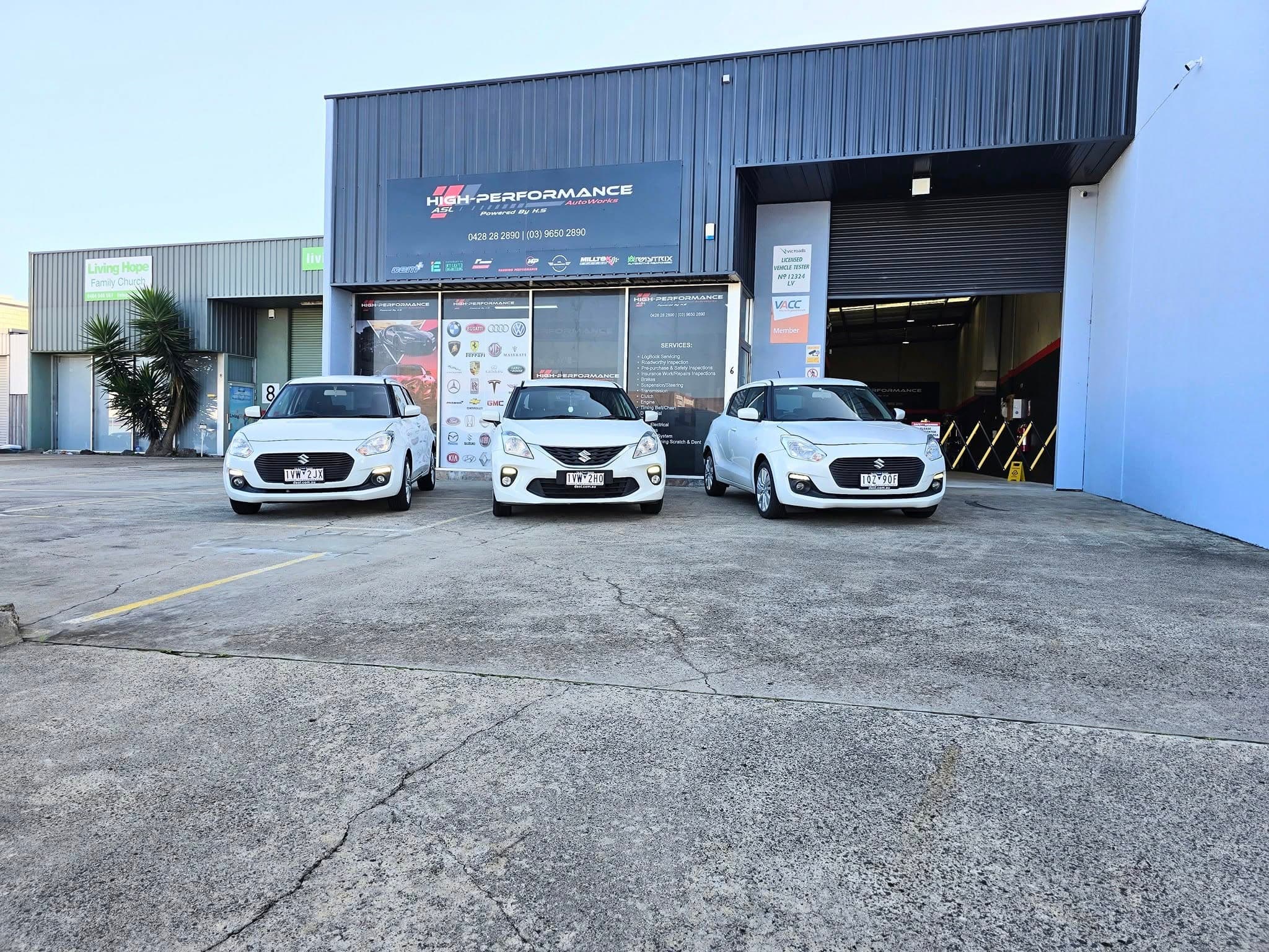 ASL Auto Works storefront at 6 Garden Drive, Tullamarine
